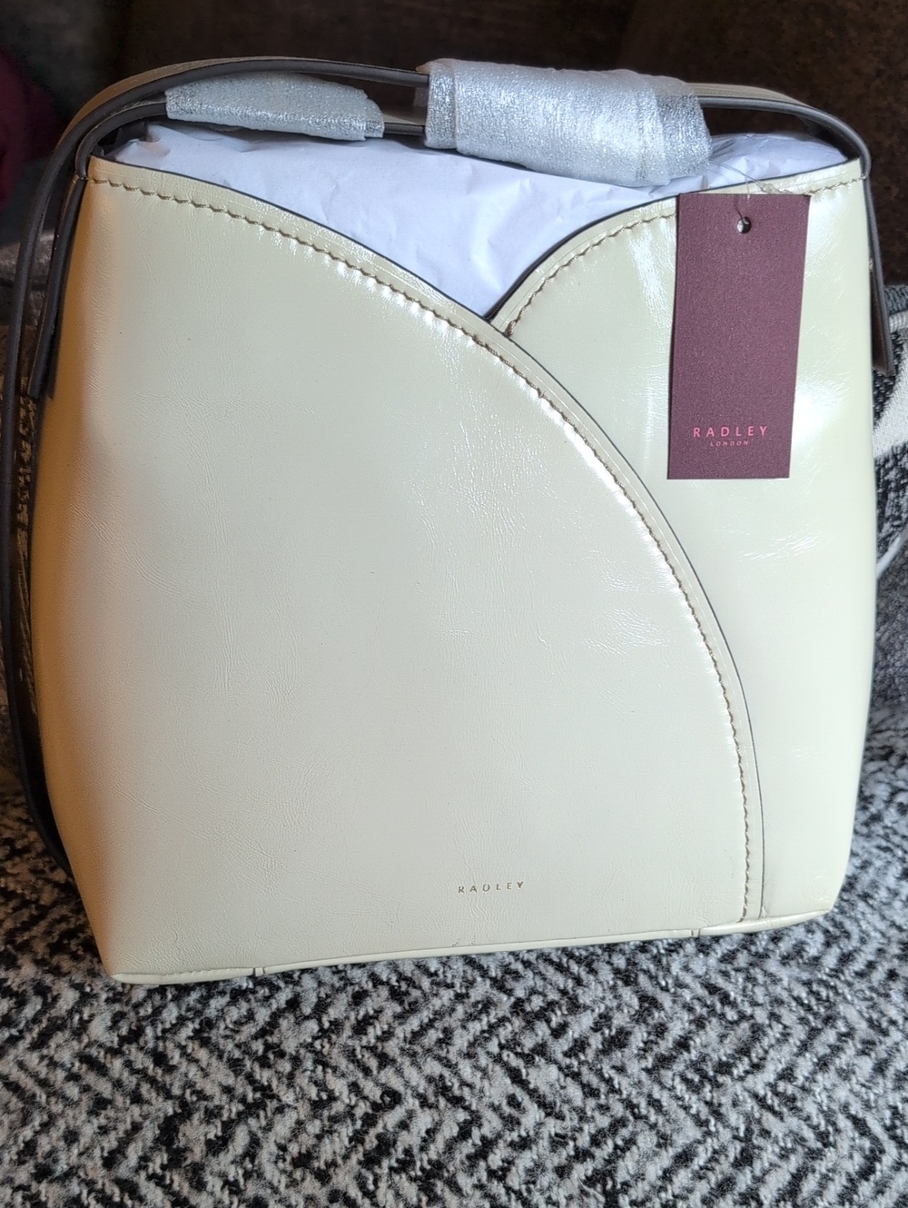 Radley London Cream Leather Tulip Shoulder Bag